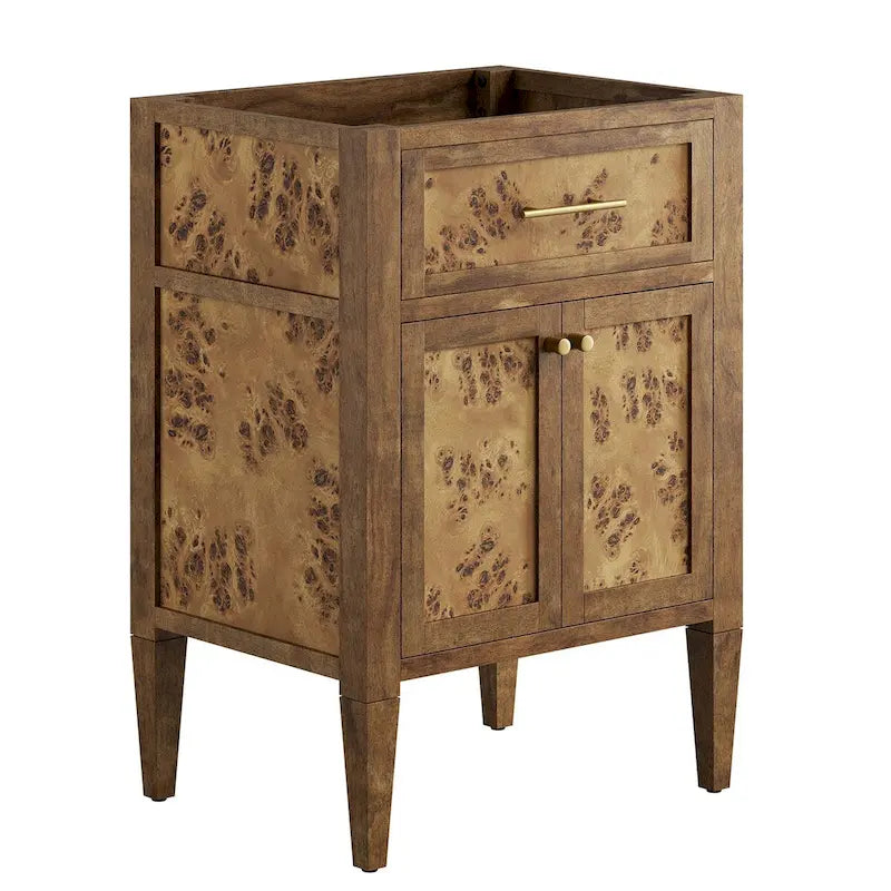 Meuble-lavabo de salle de bain en bois 24 po (lavabo non inclus)