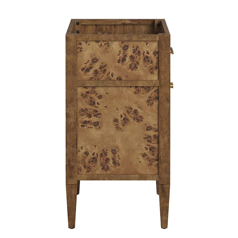Meuble-lavabo de salle de bain en bois 24 po (lavabo non inclus)