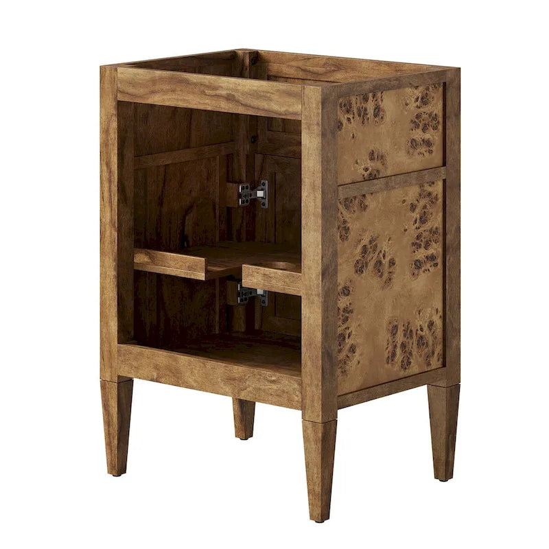 Meuble-lavabo de salle de bain en bois 24 po (lavabo non inclus)