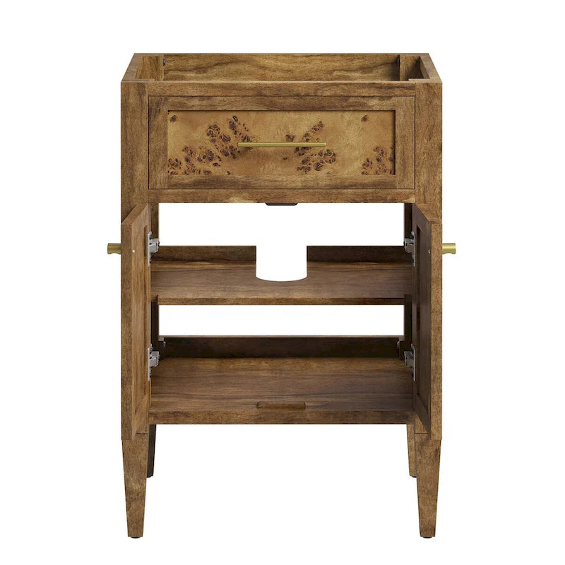 Meuble-lavabo de salle de bain en bois 24 po (lavabo non inclus)