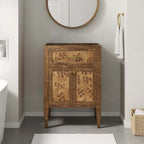 Meuble-lavabo de salle de bain en bois 24 po (lavabo non inclus)