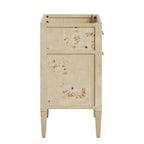 Meuble-lavabo de salle de bain en bois 24 po (lavabo non inclus)