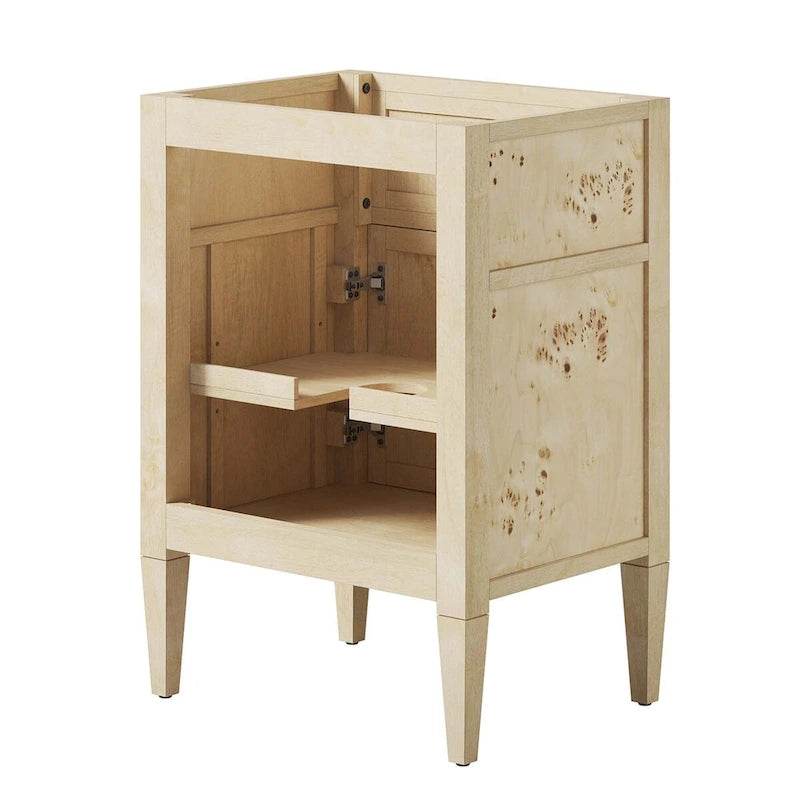 Meuble-lavabo de salle de bain en bois 24 po (lavabo non inclus)