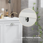 Meuble de salle de bain avec trieur à linge basculant