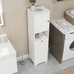 Meuble de tri à linge inclinable à 1 compartiment et 1 porte