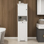 Meuble de tri à linge inclinable à 1 compartiment et 1 porte