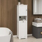 Meuble de tri à linge inclinable à 1 compartiment et 1 porte