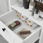 Meuble de tri de linge basculant à un compartiment et un tiroir