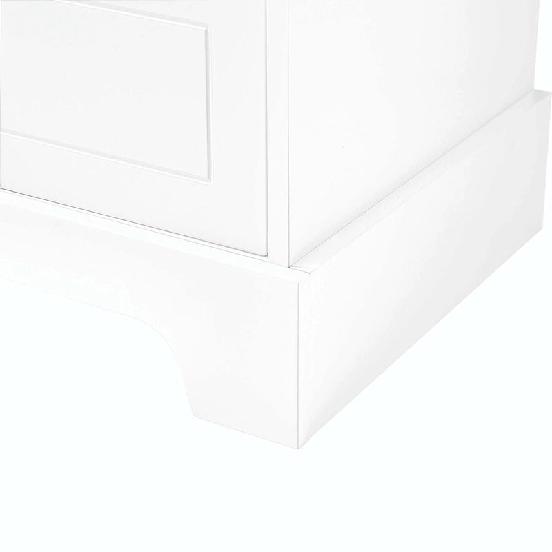 Meuble de rangement de salle de bain avec tiroirs et étagère réglable