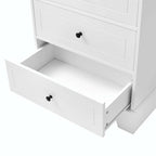 Meuble de rangement de salle de bain avec tiroirs et étagère réglable