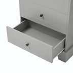 Meuble de rangement de salle de bain avec tiroirs et étagère réglable