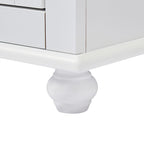Armoire de salle de bain haute avec deux tiroirs et deux portes