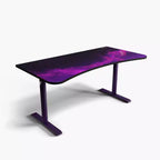 Tapis de souris lavable Arozzi Special Edition Ultrawide Curved Gaming and Office Desk et 3 découpes personnalisées pour support d'écran avec gestion des câbles