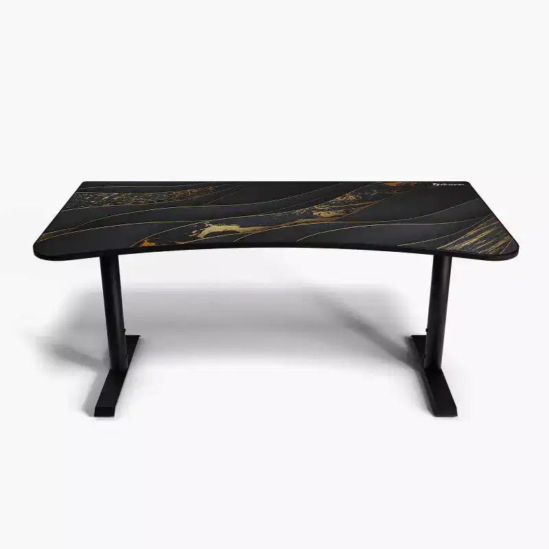 Tapis de souris lavable Arozzi Special Edition Ultrawide Curved Gaming and Office Desk et 3 découpes personnalisées pour support d'écran avec gestion des câbles