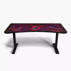 Tapis de souris lavable Arozzi Special Edition Ultrawide Curved Gaming and Office Desk et 3 découpes personnalisées pour support d'écran avec gestion des câbles