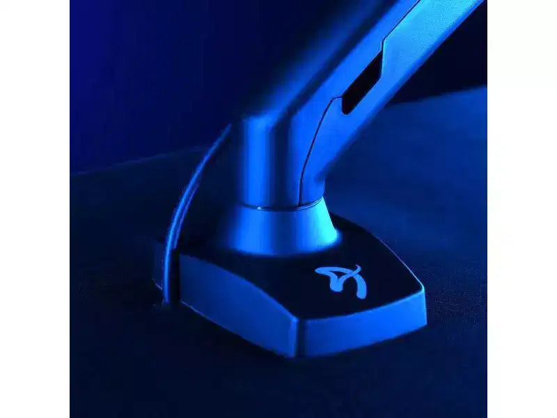 Tapis de souris lavable Arozzi Special Edition Ultrawide Curved Gaming and Office Desk et 3 découpes personnalisées pour support d'écran avec gestion des câbles