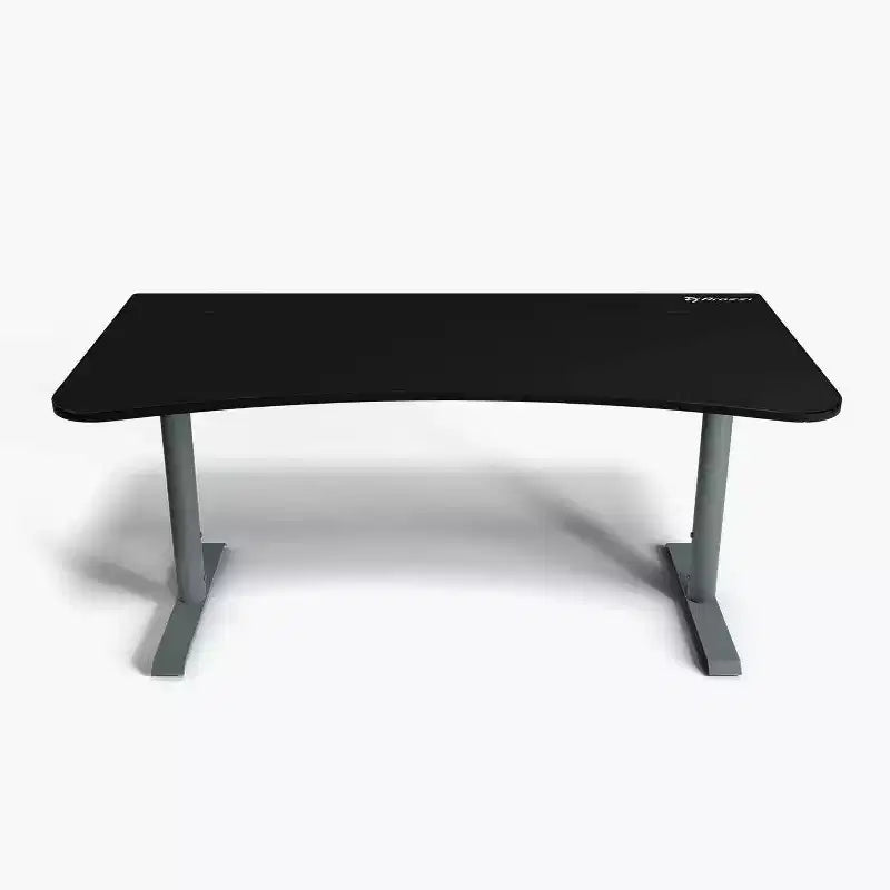 Bureau de jeu et de bureau incurvé ultra-large Arozzi Arena avec tapis de souris lavable et 3 découpes personnalisées pour support d'écran avec gestion des câbles