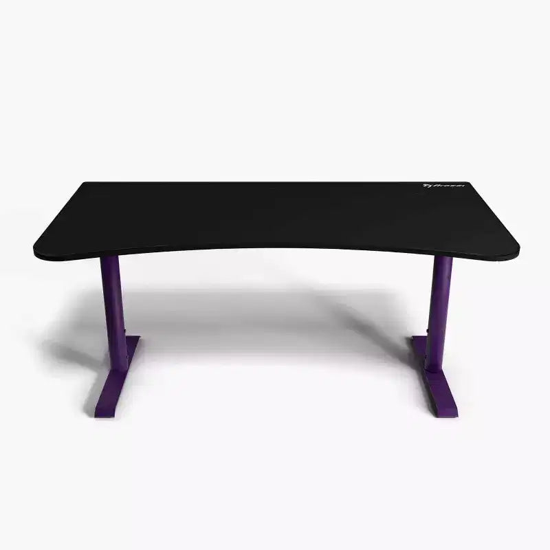 Bureau de jeu et de bureau incurvé ultra-large Arozzi Arena avec tapis de souris lavable et 3 découpes personnalisées pour support d'écran avec gestion des câbles