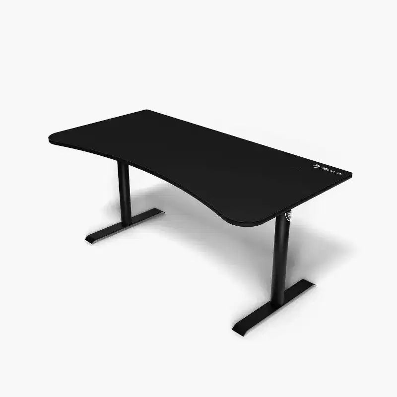 Bureau de jeu et de bureau incurvé ultra-large Arozzi Arena avec tapis de souris lavable et 3 découpes personnalisées pour support d'écran avec gestion des câbles
