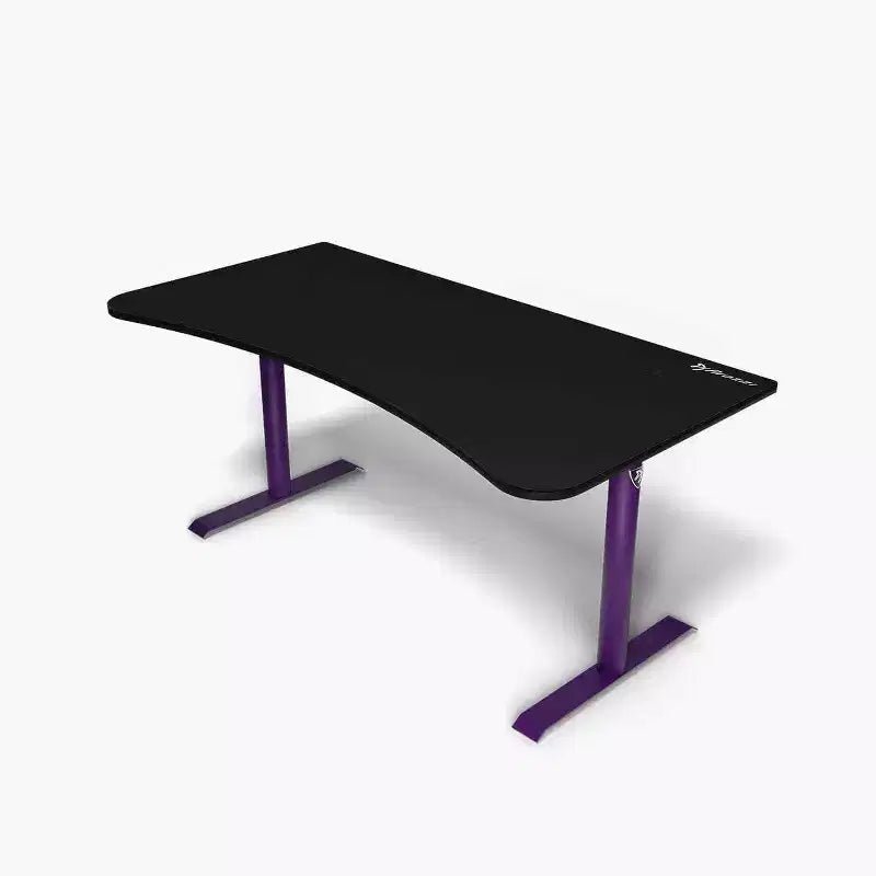 Bureau de jeu et de bureau incurvé ultra-large Arozzi Arena avec tapis de souris lavable et 3 découpes personnalisées pour support d'écran avec gestion des câbles