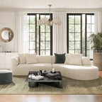 Mallory 134.5 Sofa-in-a-Box RAF Curved Sectional Sofa
