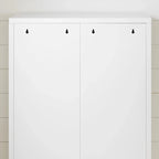 Armoire de rangement métallique à 2 portes avec étagères réglables