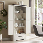 Meuble de garde-manger de cuisine de ferme, armoires de rangement en bois