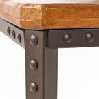 Table d'appoint Ronan Wood Rustic Metal par Christopher Knight Home