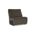 Signature Design by Ashley Canapé d'angle inclinable 6 places avec chaise longue Top Tier marron - 147 L x 134 P x 41 H