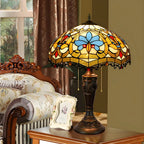 Lampe de table à dôme en verre inoxydable vintage 2 lumières HomeyFad