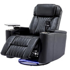 Fauteuil inclinable motorisé de cinéma maison multifonctionnel pivotant à 270°