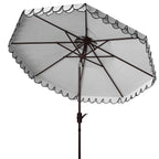 Parasol déporté double toit 274 cm avec cantonnière Kjerstin SAFAVIEH Outdoor
