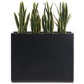 Jardinière métallique robuste pour plantes d'extérieur, 38 po L x 10 po l x 30 po H, jardinière-diviseur en métal, longue et haute - 38x30x10