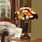 Lampe de table à dôme en verre inoxydable vintage 2 lumières HomeyFad