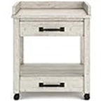 Meuble de rangement pour imprimante de bureau industriel - 61 P x 56 L x 58 H cm
