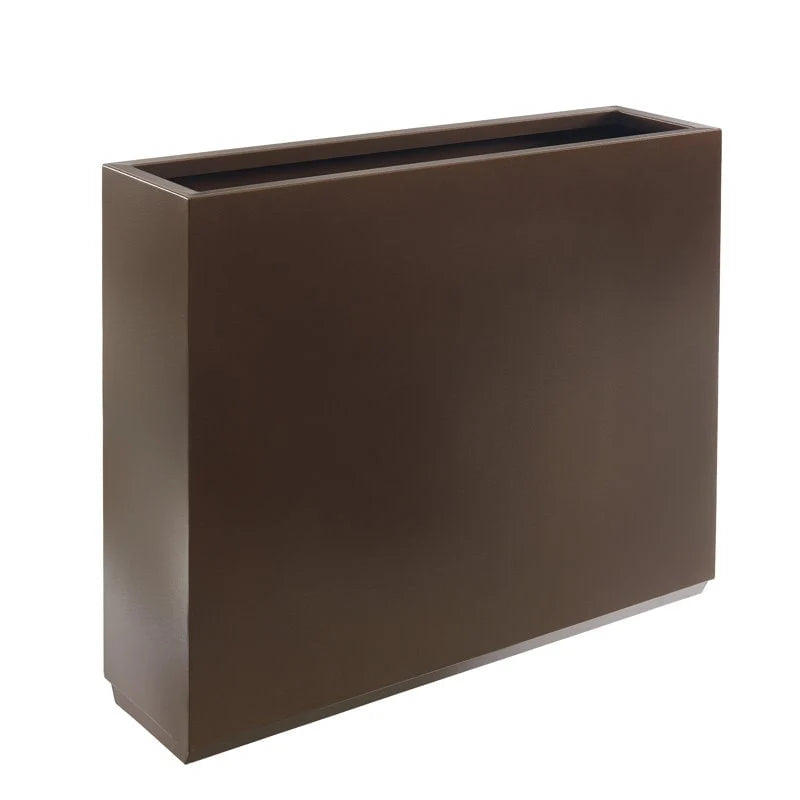 Jardinière métallique robuste pour plantes d'extérieur, 38 po L x 10 po l x 30 po H, jardinière-diviseur en métal, longue et haute - 38x30x10
