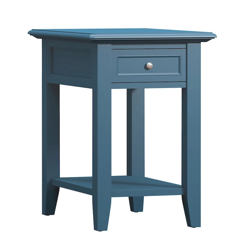Table d'appoint à 1 tiroir Zayden avec station de charge par iNSPIRE Q Bold