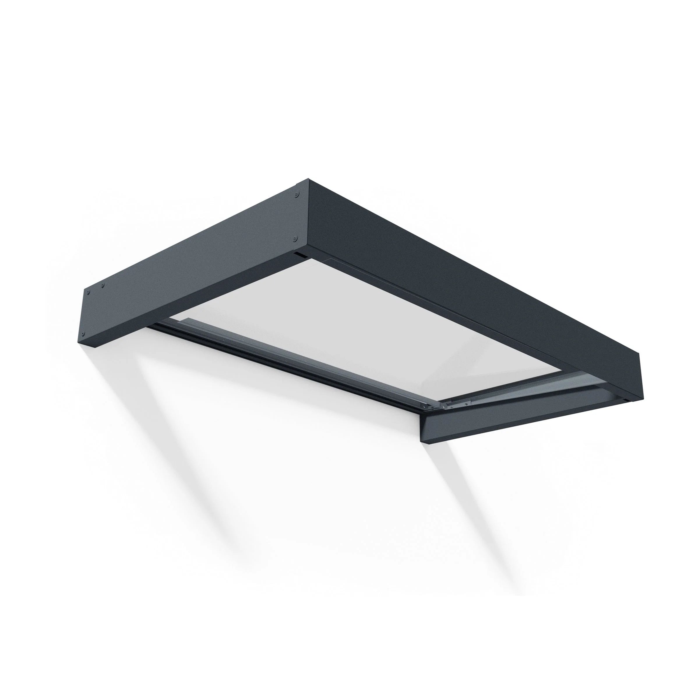 Auvent de porte et fenêtre Sophia de 91 cm, gris et transparent