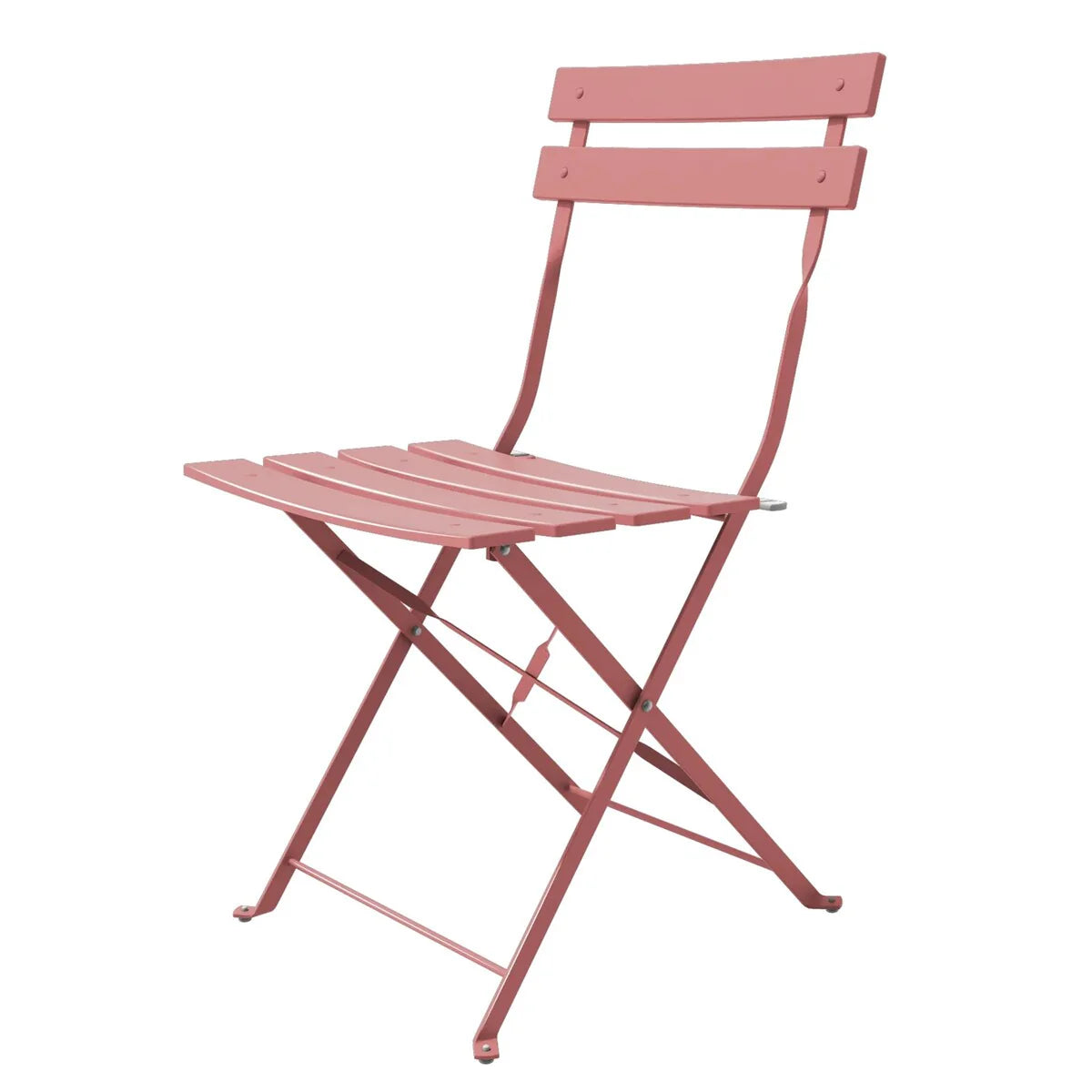 Ensemble bistro pliant 3 pièces en métal, salon de conversation intérieur/extérieur résistant aux intempéries pour patio, cour, jardin