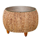 Table basse ronde Terraza en jacinthe d'eau SEI Furniture