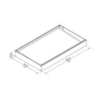 Auvent de porte et fenêtre Sophia de 91 cm, gris et transparent