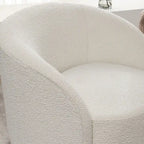 KINWELL Fauteuil d'appoint pivotant rembourré en forme de tonneau, de 86 cm de large (Lot de 2)