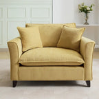 Fauteuil surdimensionné en tissu chenille