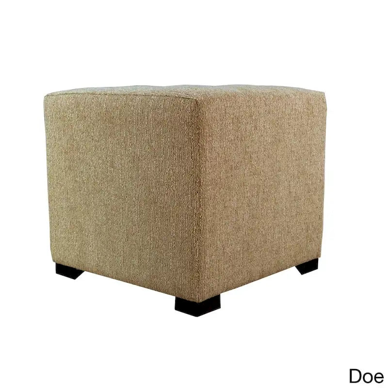 MJL Furniture Text2 Olivia Pouf carré capitonné 4 boutons