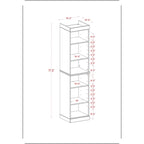 Meuble sous-vasque 100 % bois massif 42 cm avec portes en option par Palace Imports