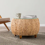 Table basse ronde Terraza en jacinthe d'eau SEI Furniture