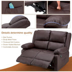 AECOJOY Causeuse inclinable 2 places avec fonction chauffage et massage
