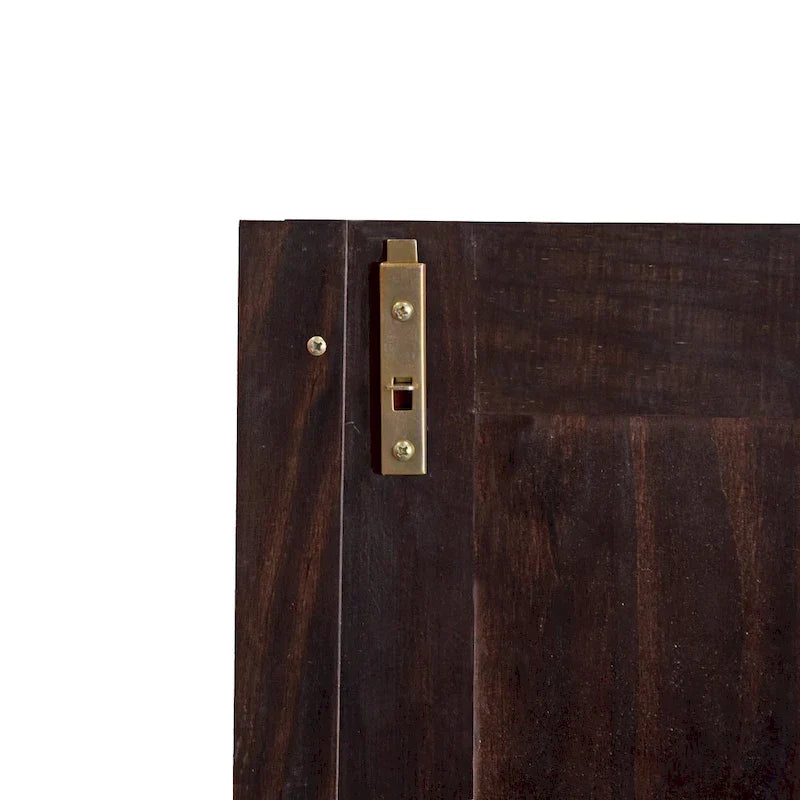 Palace Imports Armoire flexible 100 % bois massif avec poignées en métal ou en bois