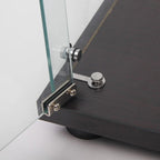 Vitrine en verre à double porte avec 5 étagères