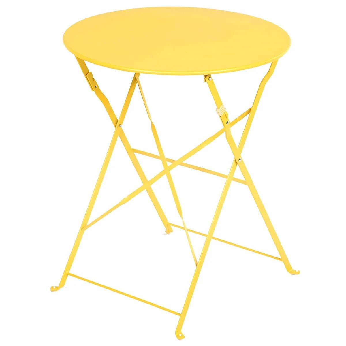 Ensemble bistro pliant 3 pièces en métal, salon de conversation intérieur/extérieur résistant aux intempéries pour patio, cour, jardin